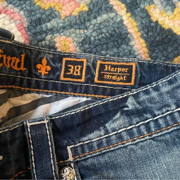 ROCK REVIVAL Harper Straight Denim Blue Jeans - Picture 7 of 7